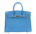 HermÃƒÆ’Ã‚Â¨s Birkin 25 Blue Jean Bag PHW
