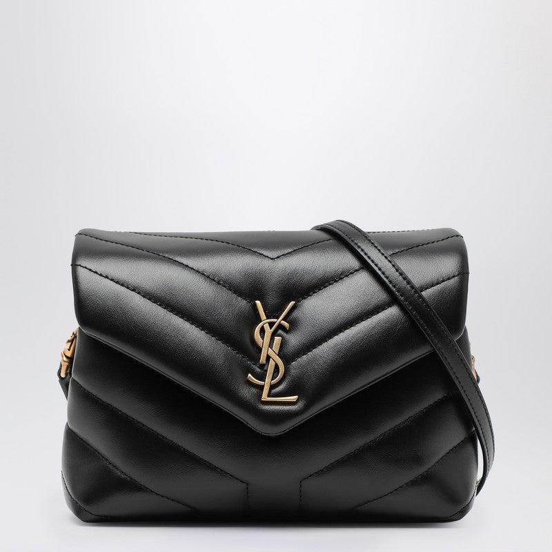 Saint Laurent Black Quilted Leather Loulou Toy Bag Women