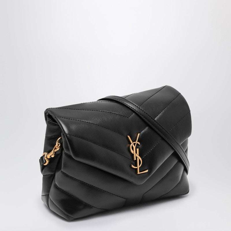 Saint Laurent Black Quilted Leather Loulou Toy Bag Women