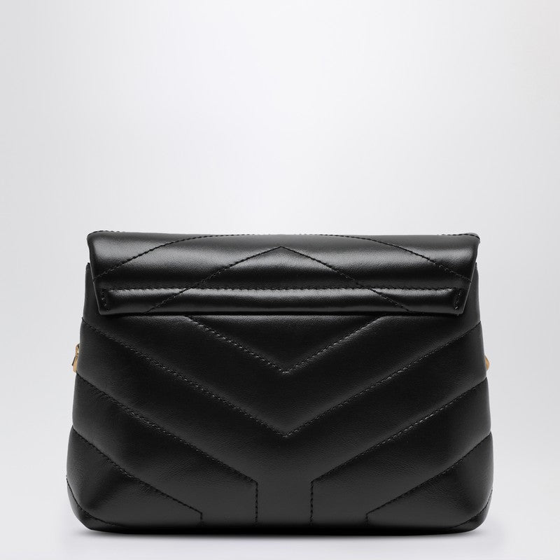 Saint Laurent Black Quilted Leather Loulou Toy Bag Women