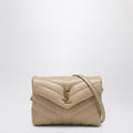 Saint Laurent Beige Quilted Leather Loulou Toy Bag Women