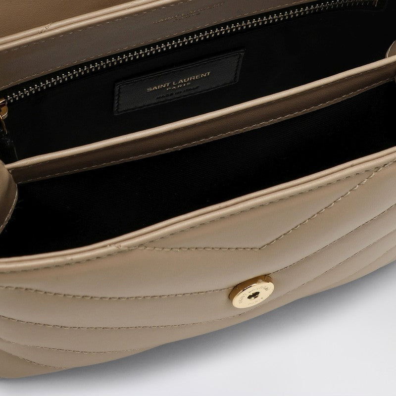 Saint Laurent Beige Quilted Leather Loulou Toy Bag Women