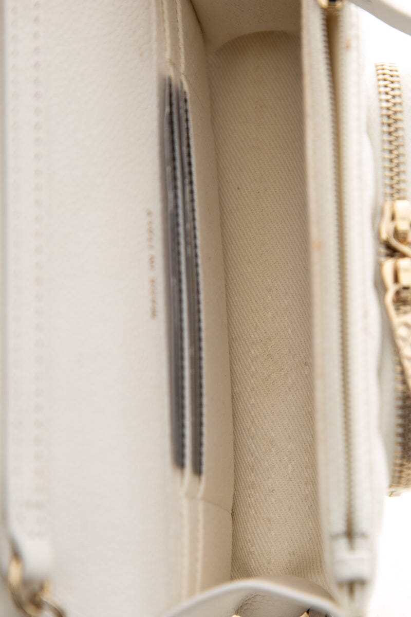 Chanel White Business Affinity Flap Handbag