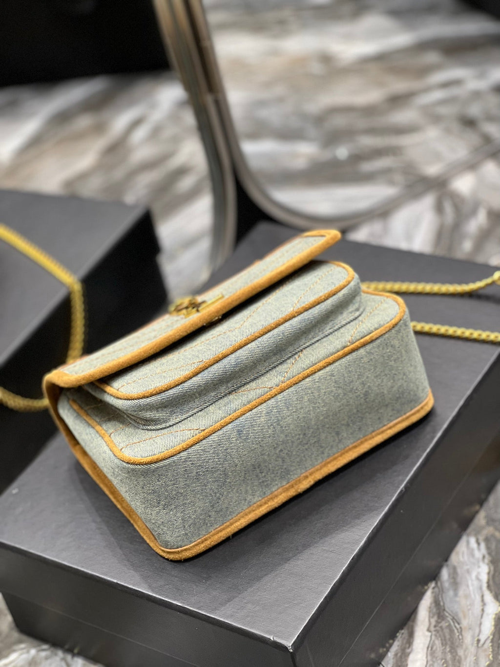 GLAMI Niki Mini Chain Bag In Canvas For Women 8.6in/22cm YSL