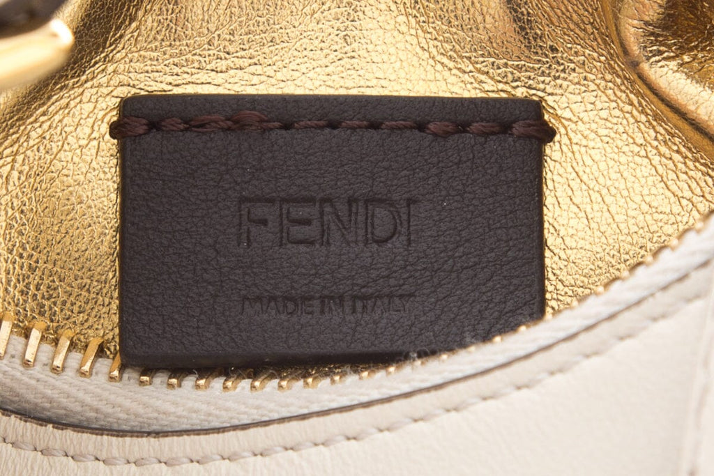 Fendi Cream Nano Fendigraphy Handbag
