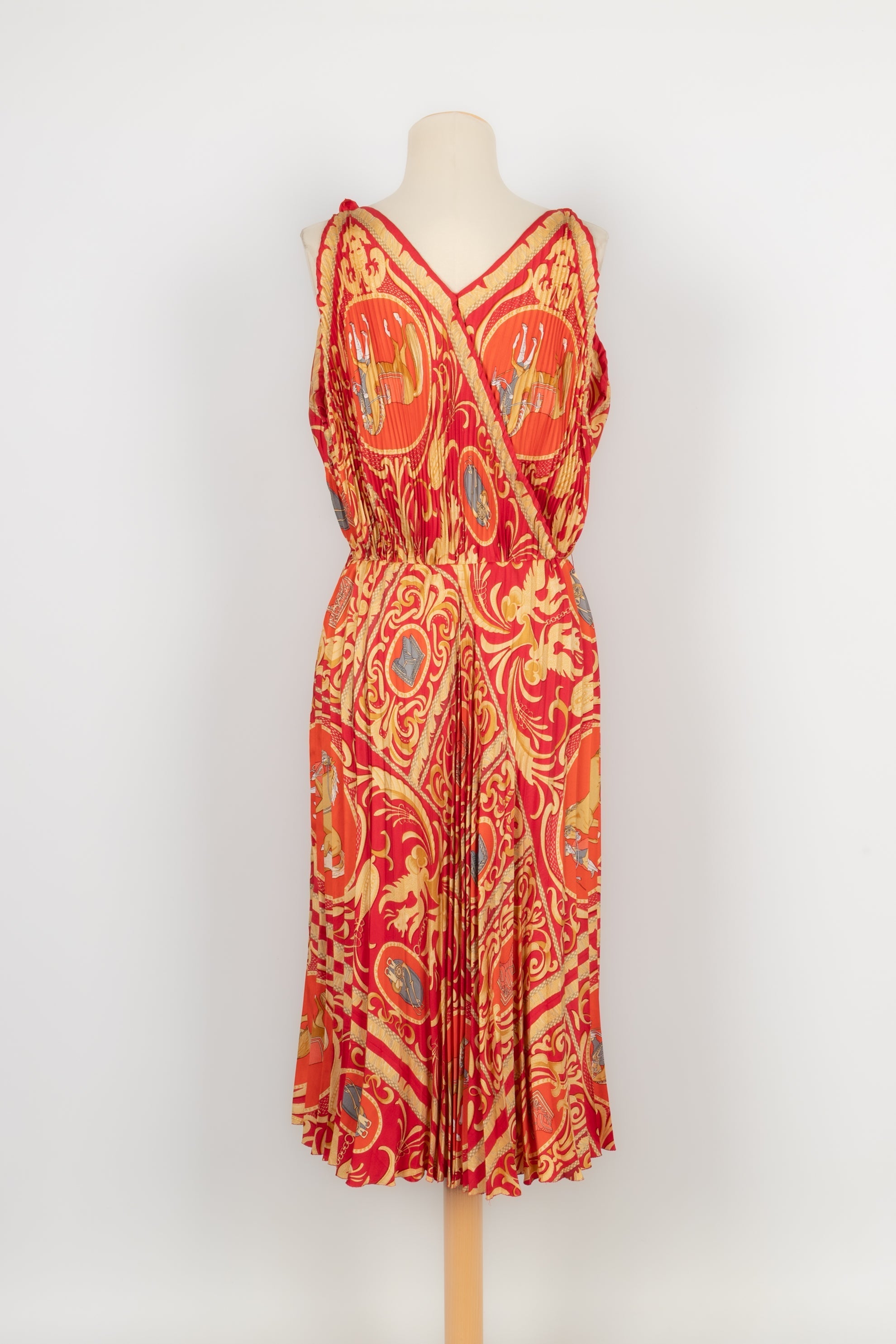 Robe plissÃƒÆ’Ã‚Â©e en soie HermÃƒÆ’Ã‚Â¨s