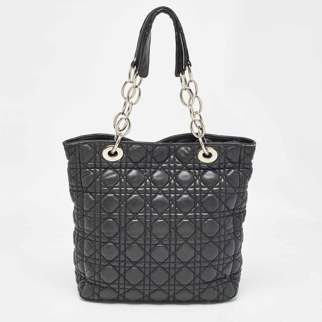 Dior  Cannage Quilted Leather Soft Lady Dior Tote