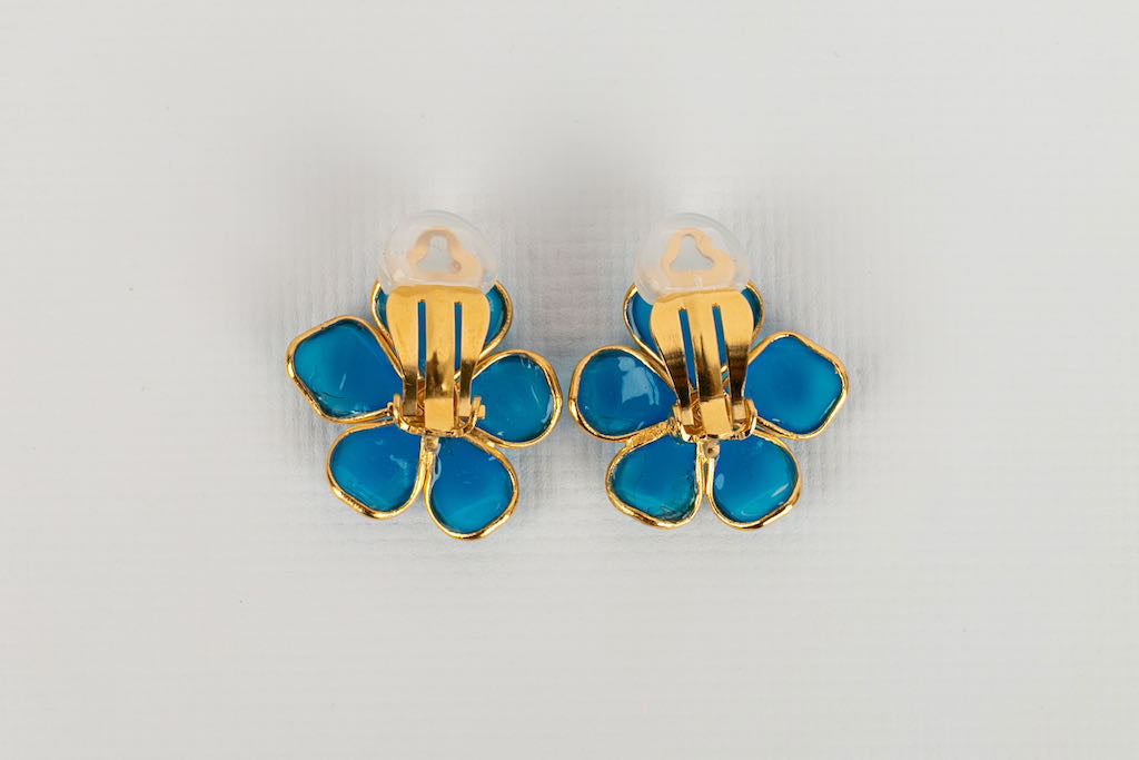 Boucles d'oreilles fleur Augustine