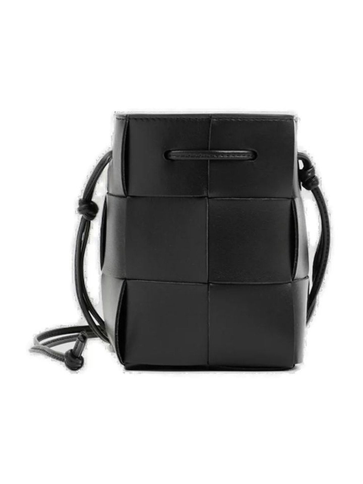 CASSETTE MINI LEATHER BUCKET BAG