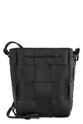 CASSETTE LEATHER BUCKET BAG
