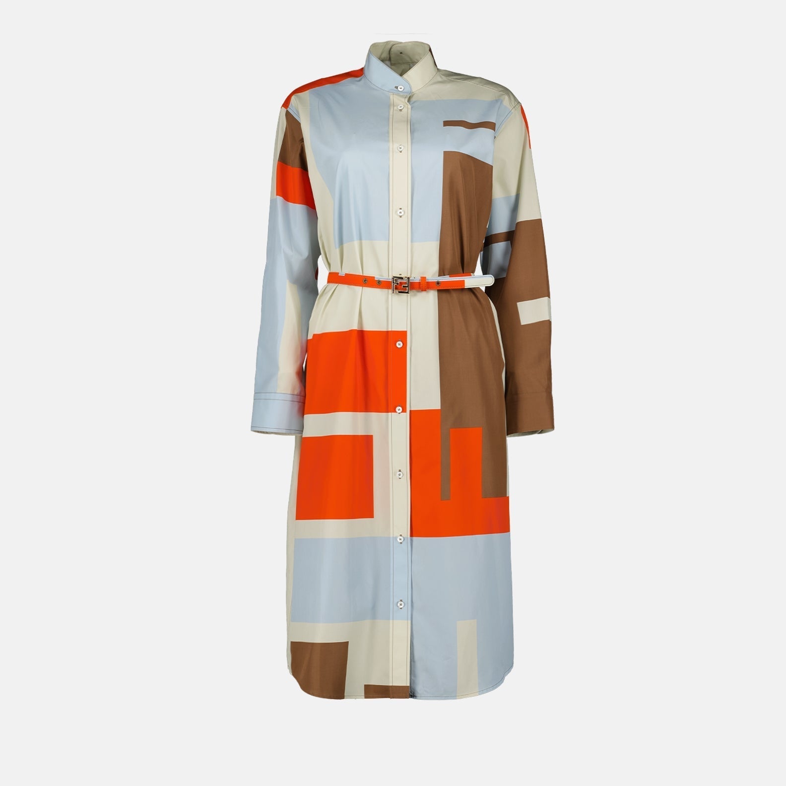 Robe à imprimé multicolore Puzzle