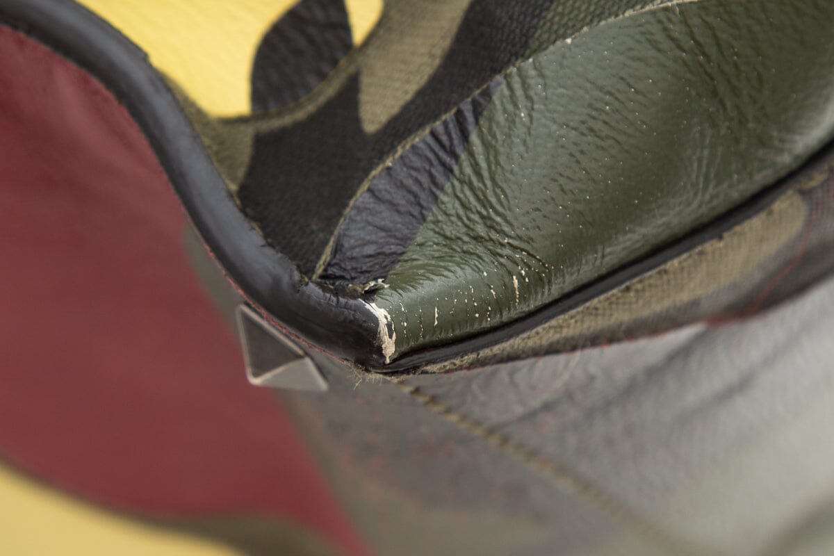 Valentino Camo Abstract Stitch Tote