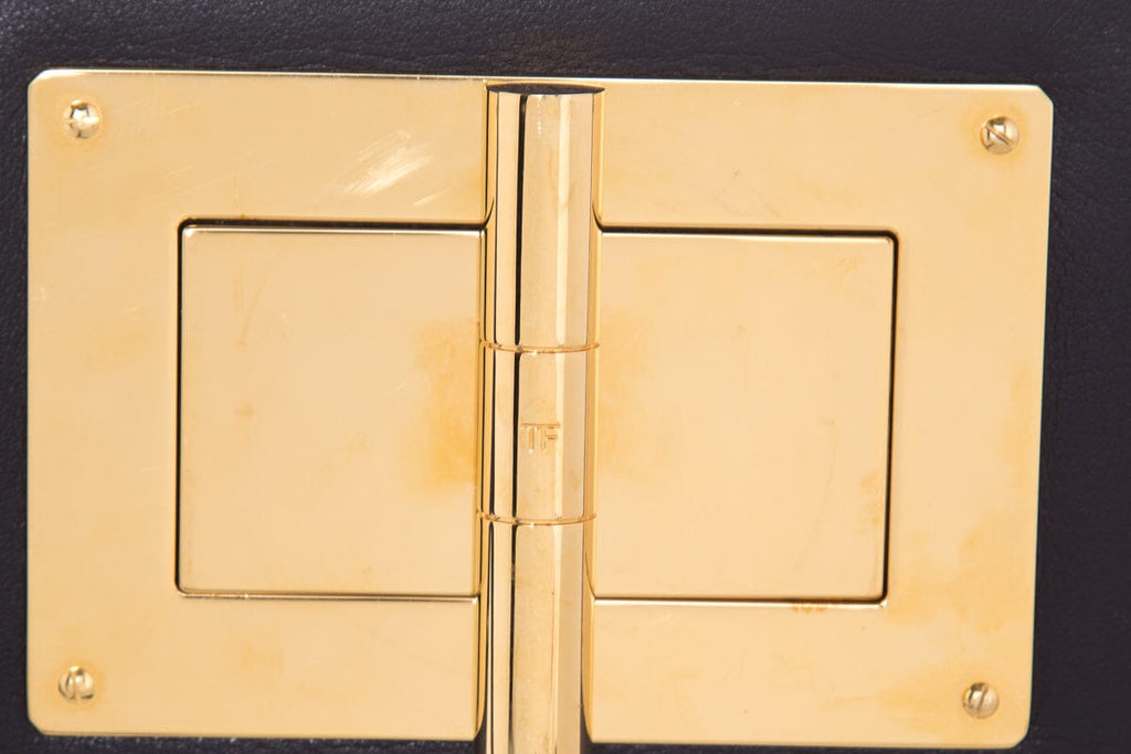Tom Ford Natalia Black & Gold Handbag