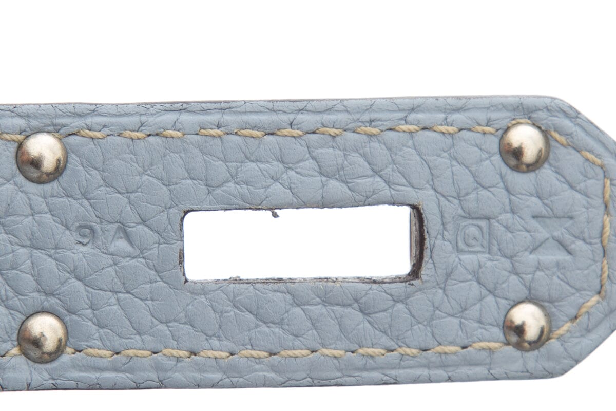 HermÃƒÆ’Ã‚Â¨s Jypsiere 28cm Clemence in Blue Jean Cross-Body
