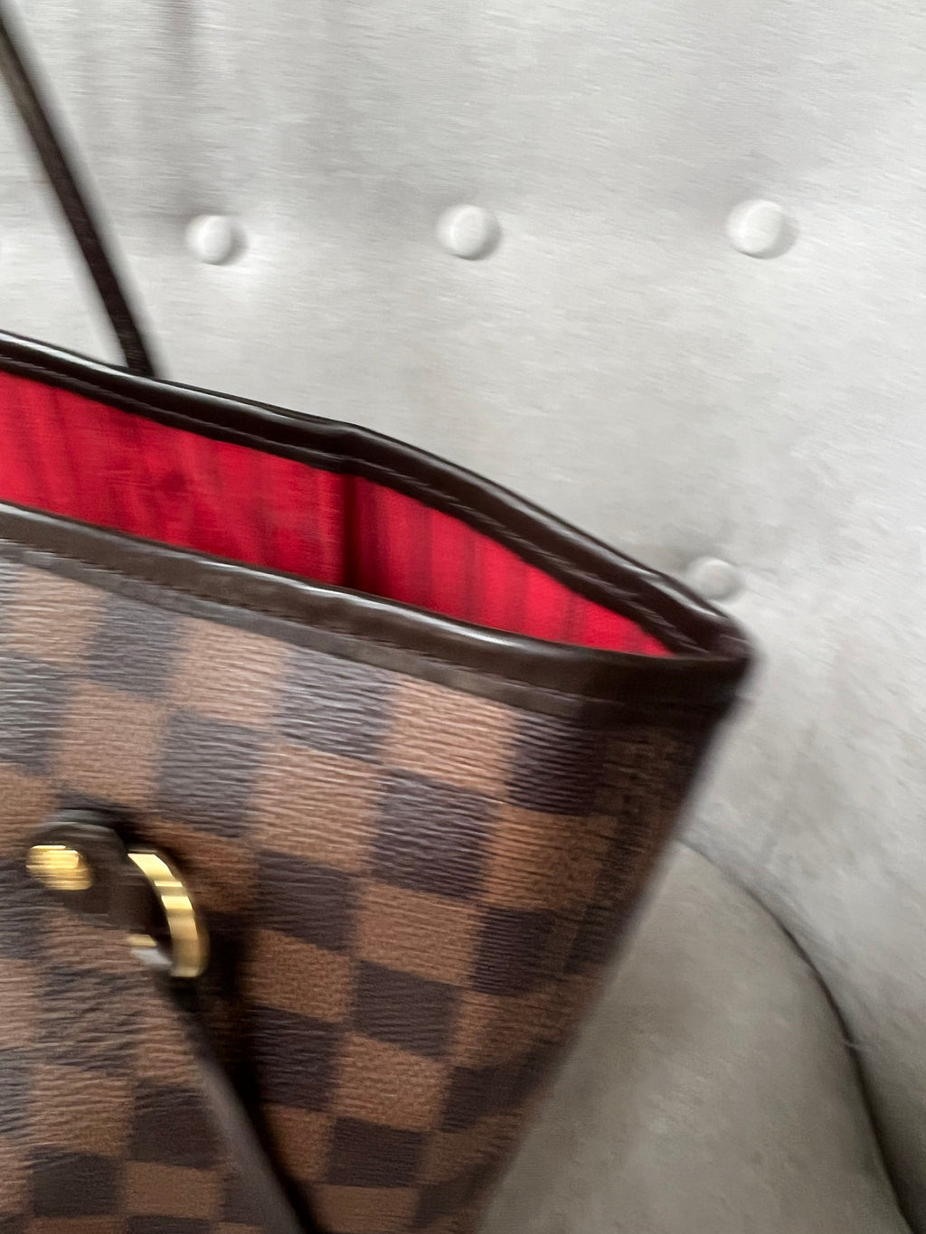 Louis Vuitton Neverfull MM Damier Ebene Cherry Interior (RRP £1,410)
