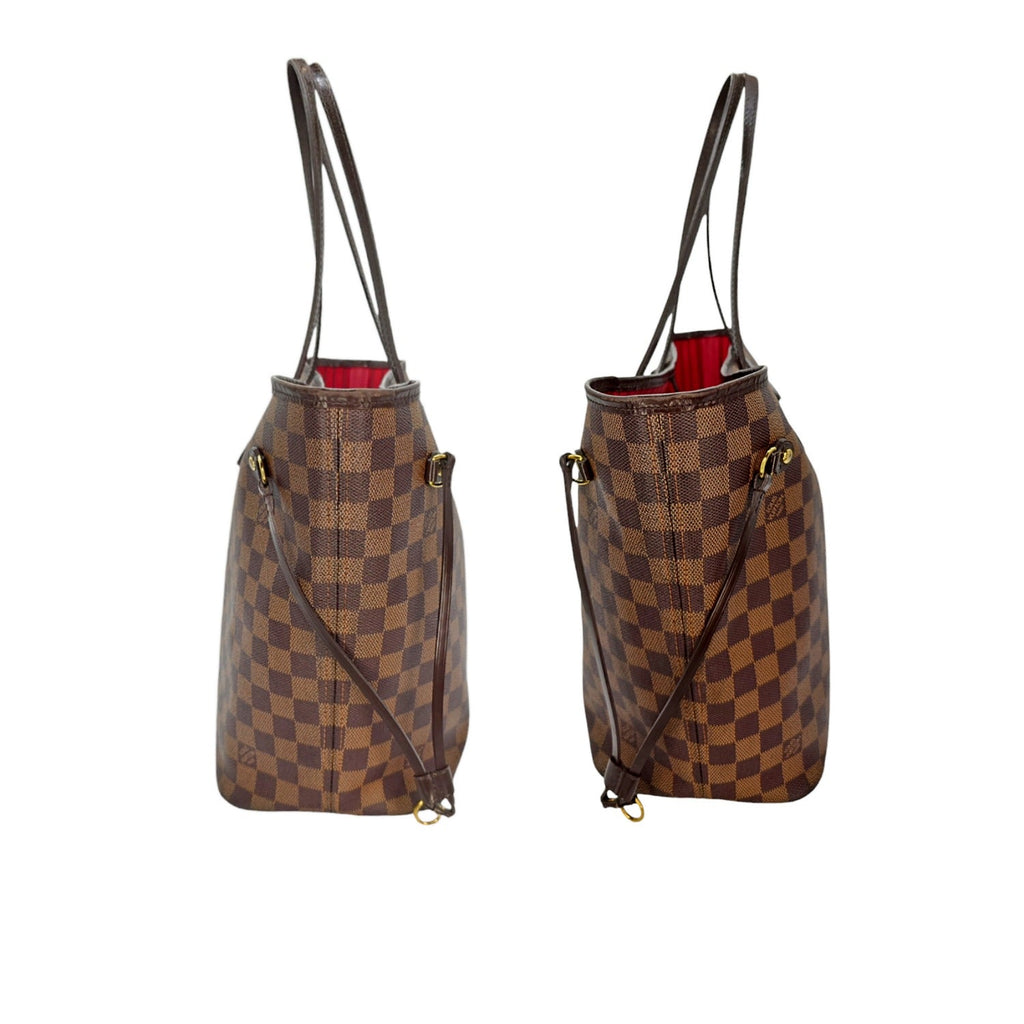 Louis Vuitton 2016 Damier Ebene Neverfull MM w/ Pouch