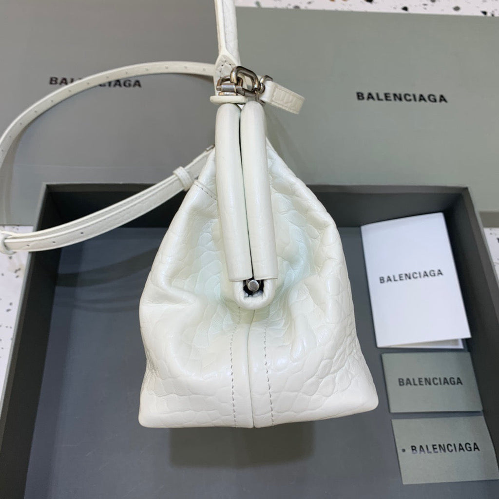 Balen Small EGLAMItor  Bag In White, For Women,  Bags 13in/33cm