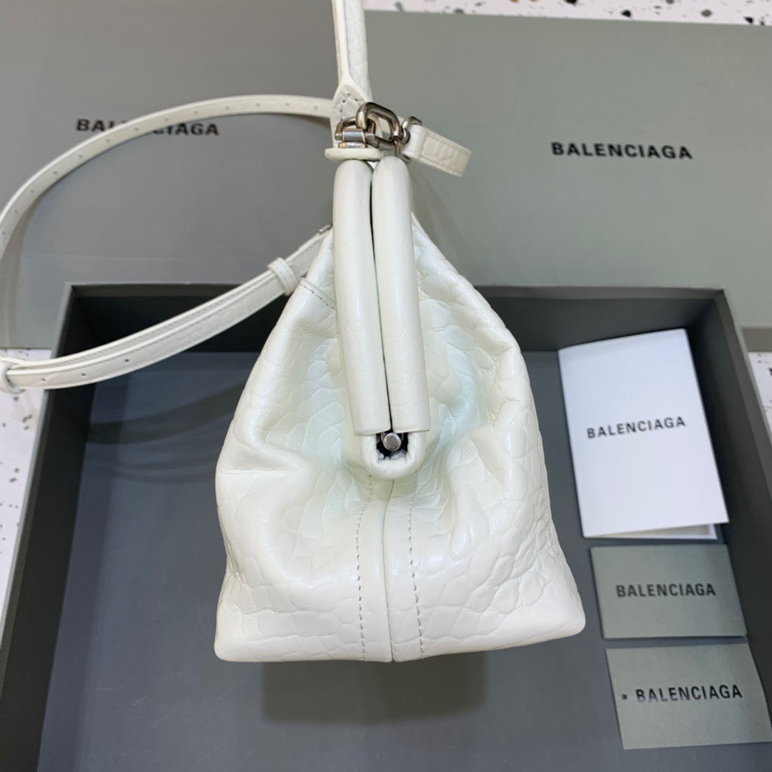 Balen Small EGLAMItor  Bag In White, For Women,  Bags 13in/33cm