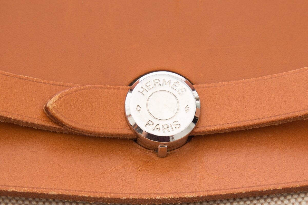 HermÃƒÆ’Ã‚Â¨s Brown Toile Herbag Backpack/ Handbag