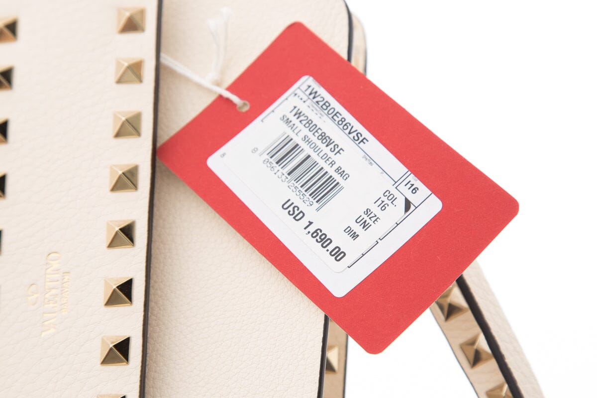 Valentino Cream Rockstud Flap Cross-Body NWT