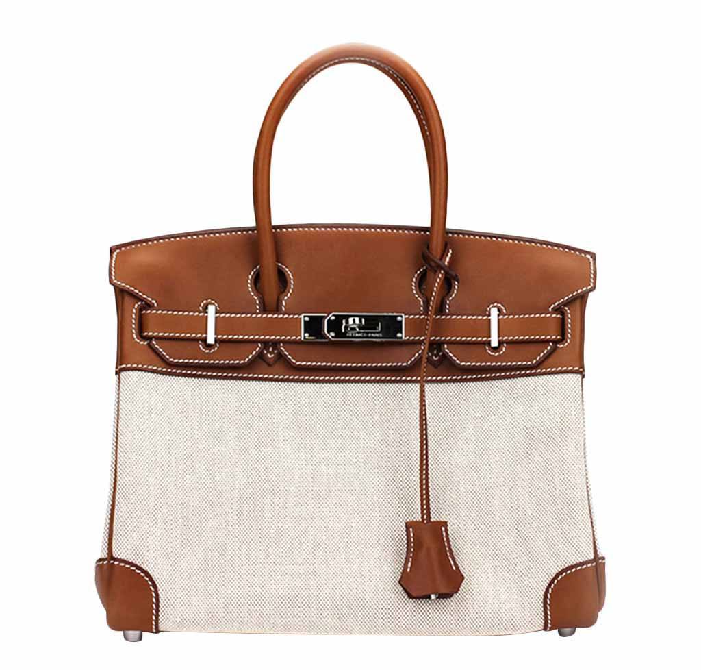 HermÃƒÆ’Ã‚Â¨s Birkin 30 Bag Toile Natural