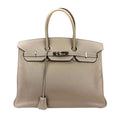 HermÃƒÆ’Ã‚Â¨s Birkin 35 Etoupe Taupe Bag PHW