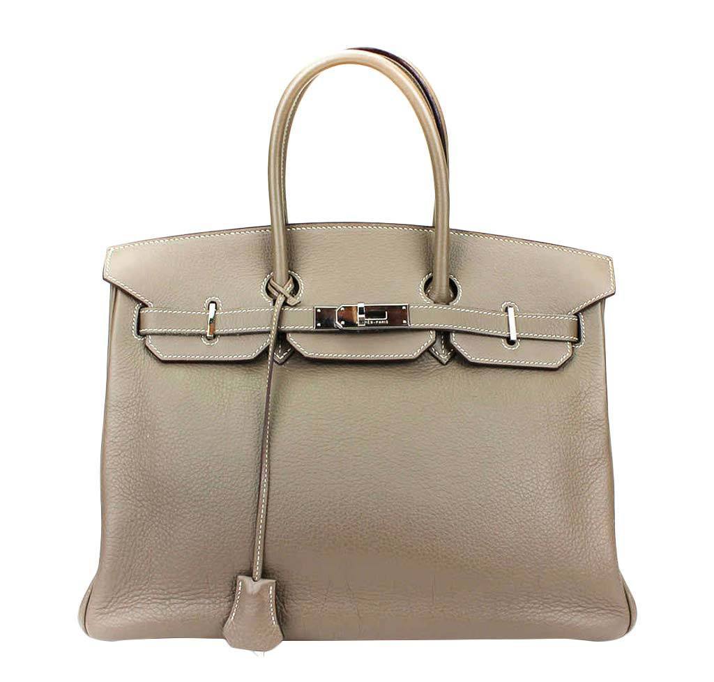 HermÃƒÆ’Ã‚Â¨s Birkin 35 Etoupe Taupe Bag PHW