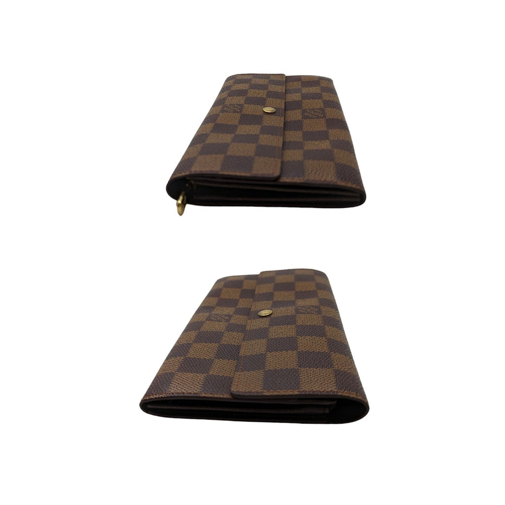 Louis Vuitton Vintage Damier Ebene Canvas Sarah Wallet