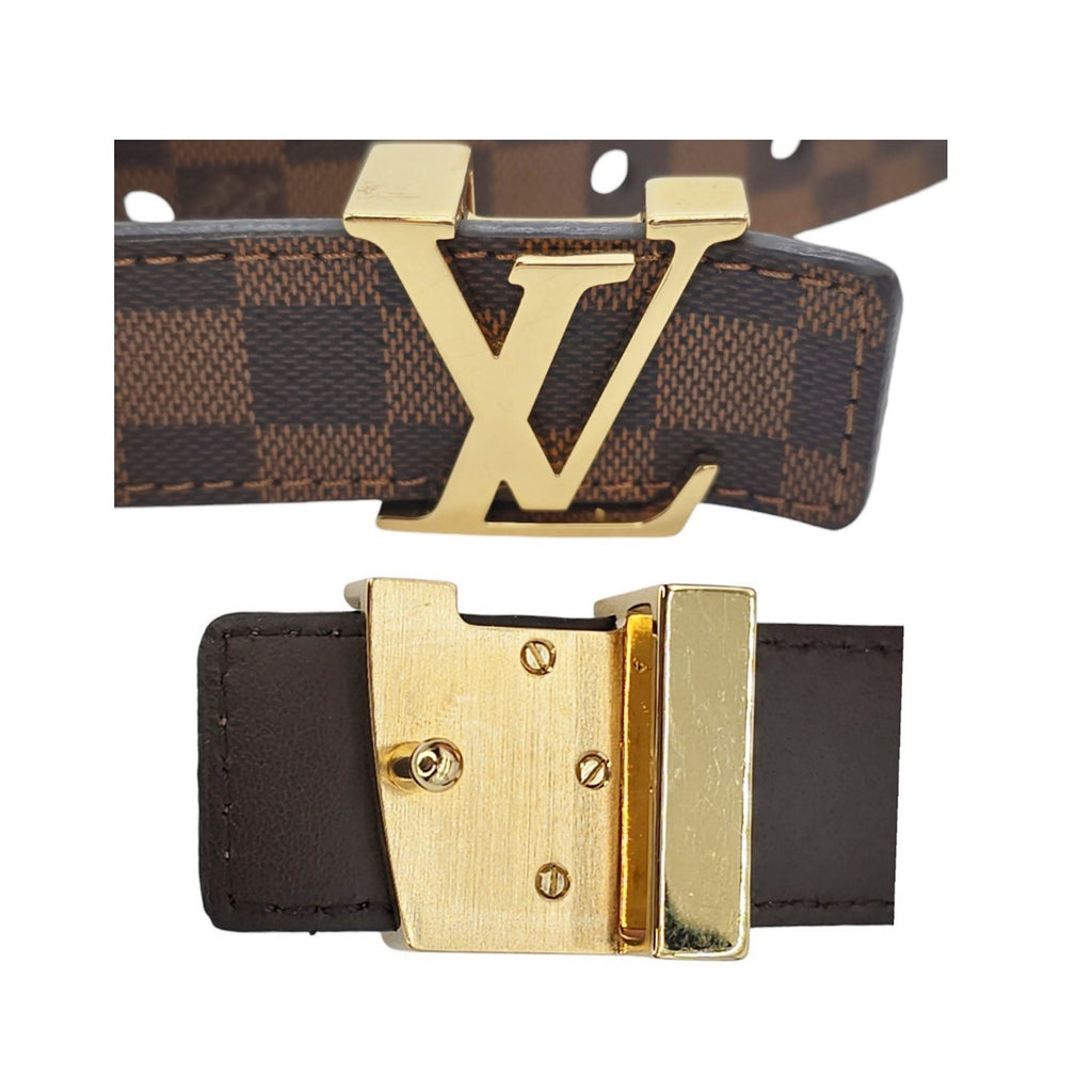 Louis Vuitton Damier Ebene Initiales 25MM Belt Sz. 90/36