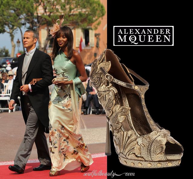 Gold T Bar Peep Toe Platforms
