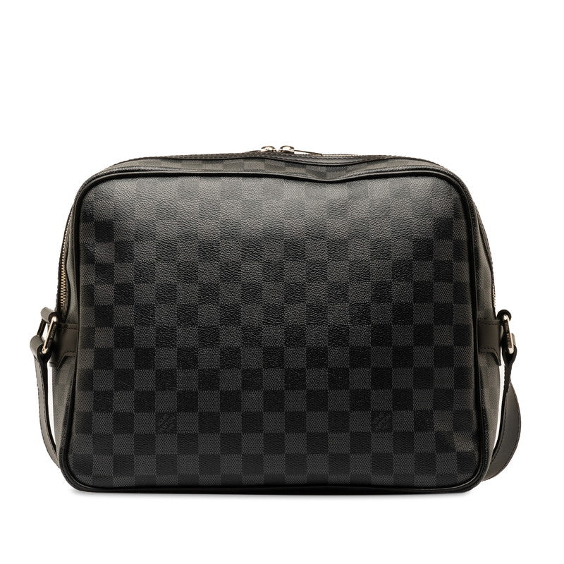 Louis Vuitton Damier Graphite Io Shoulder Bag N45252 Grey Black PVC Leather  Louis Vuitton