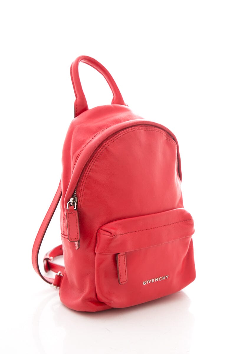 Givenchy Red Leather Mini Backpack