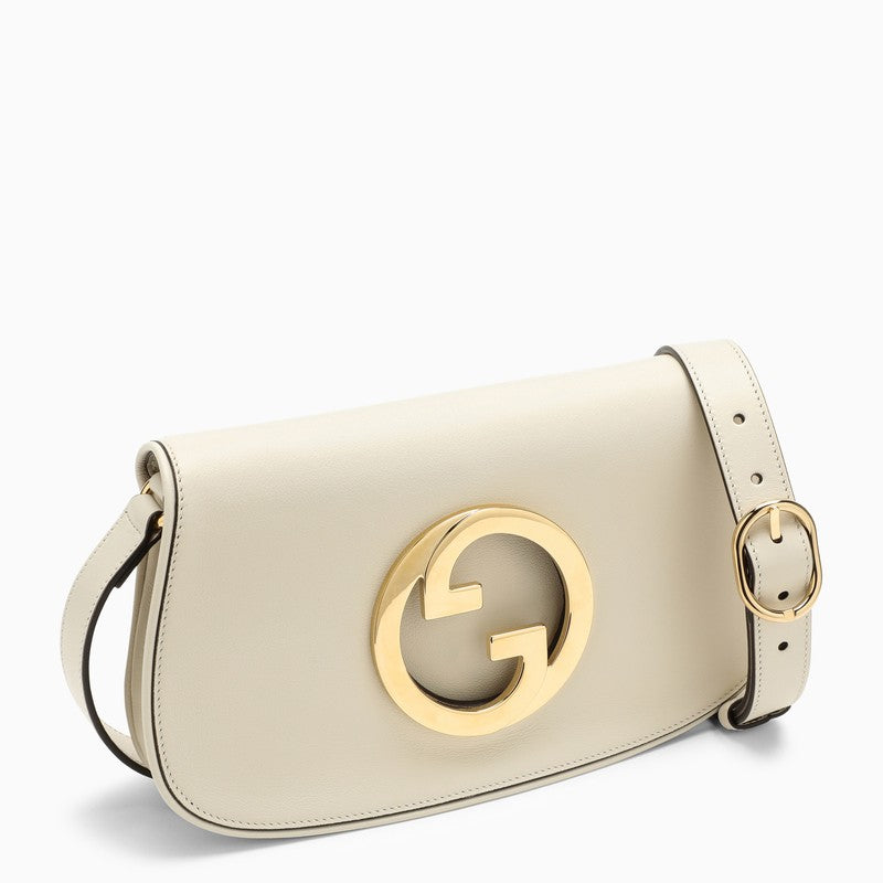 Gucci White Leather Blondie Bag Women