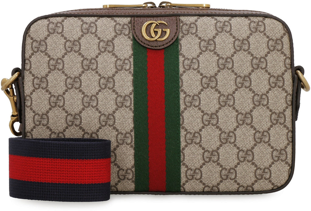GUCCI Mini GG Supreme Fabric Shoulder Handbag