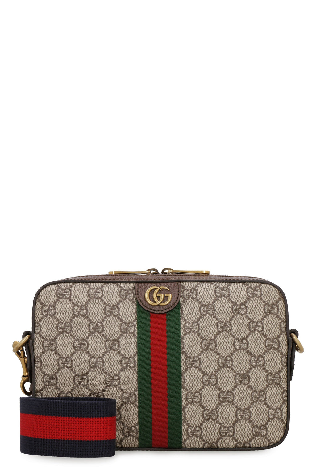 GUCCI Mini GG Supreme Fabric Shoulder Handbag
