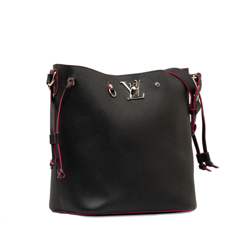 Louis Vuitton Locky Bucket Shoulder Bag M54677 Noir Black  Leather  Louis Vuitton