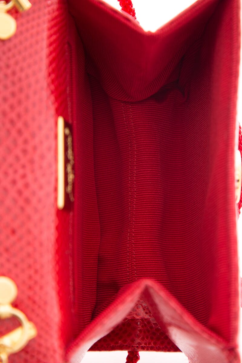 Judith Leiber Red Watermelon Detail Clutch NWT