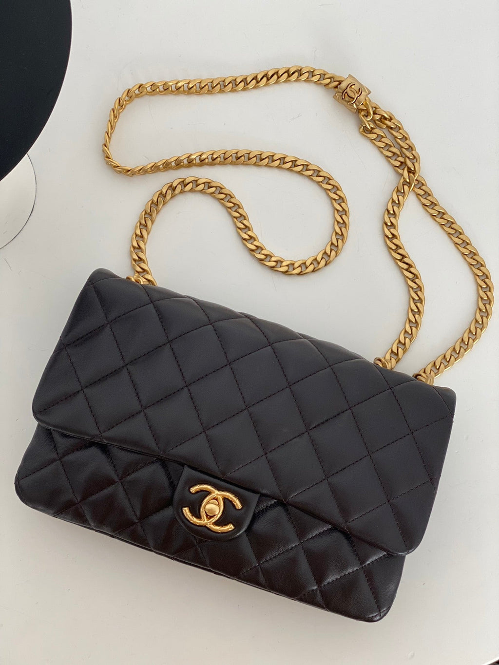 CHLSmall GlamIap Bag Black For Women Bags 8.7in/22cm