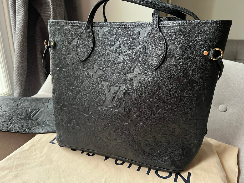 Louis Vuitton Neverfull MM Black Empreinte (RRP £1,940)