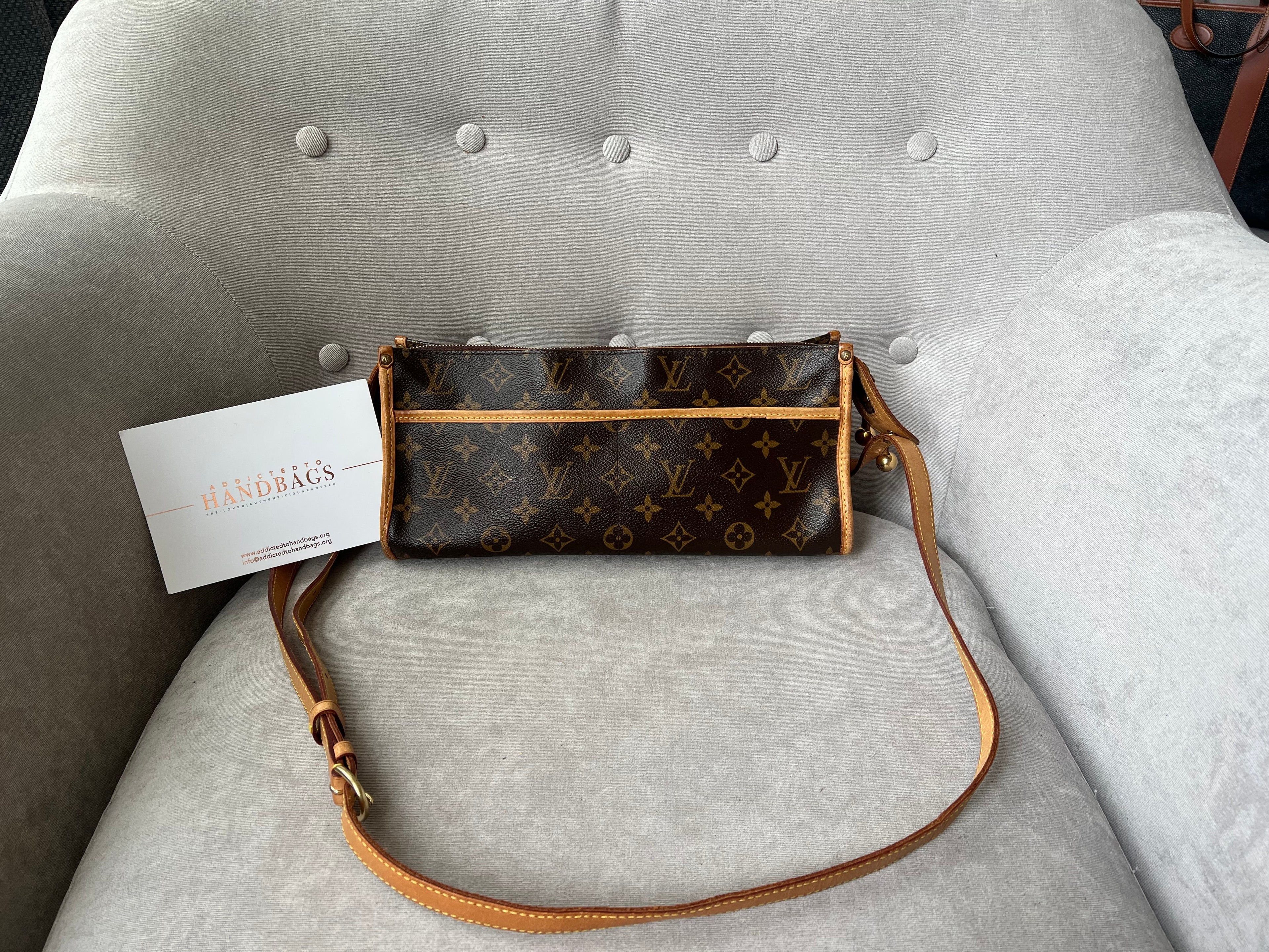 Louis Vuitton Popincourt with long strap in Monogram