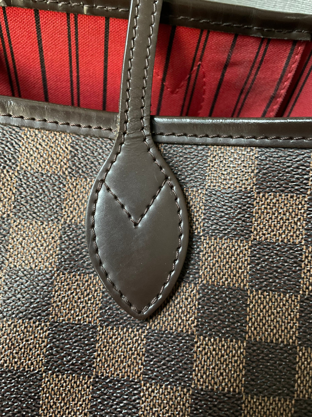 Louis Vuitton Neverfull MM Damier Ebene Cherry Interior (RRP £1,410)