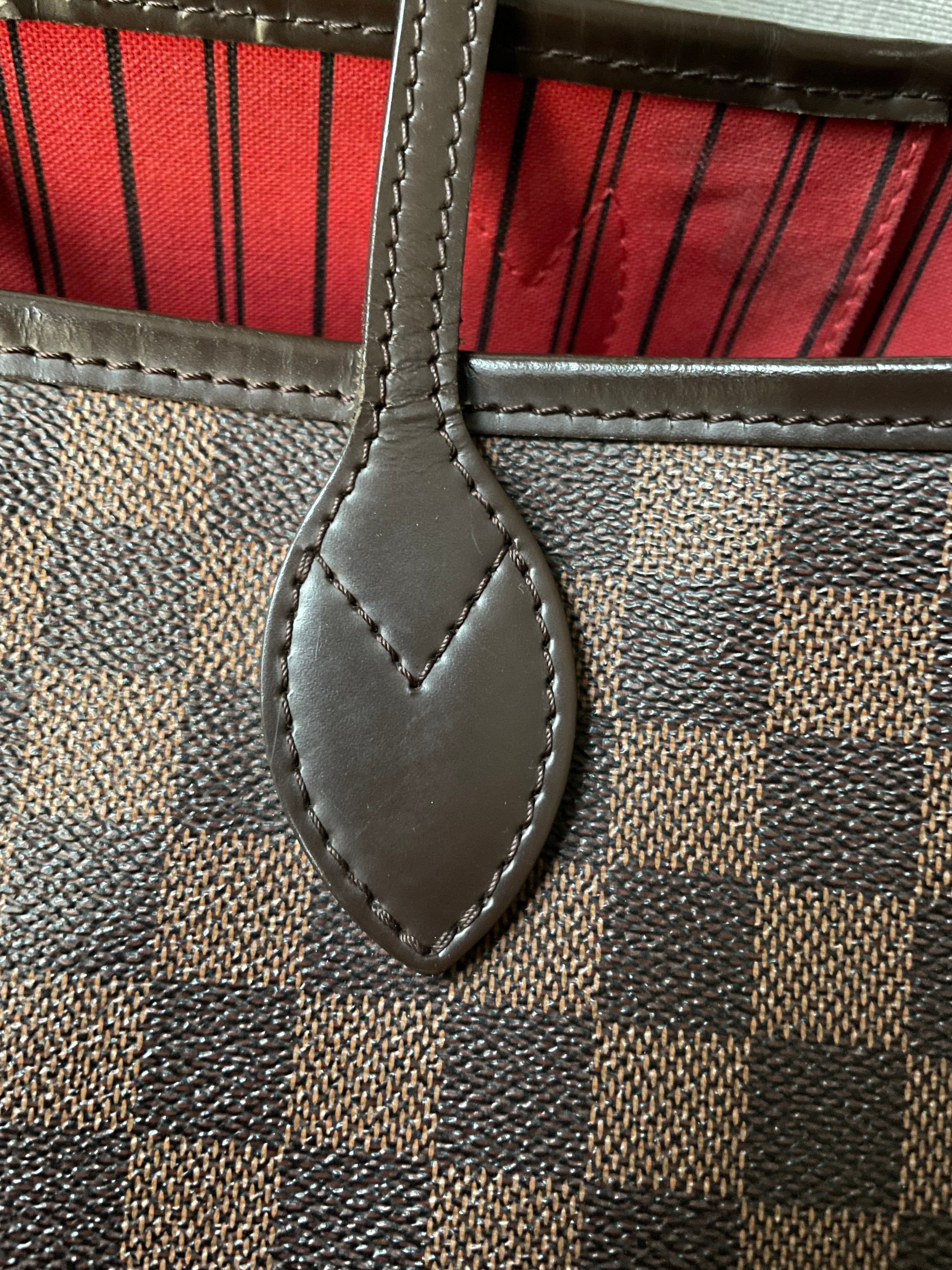 Louis Vuitton Neverfull MM Damier Ebene Cherry Interior (RRP £1,410)