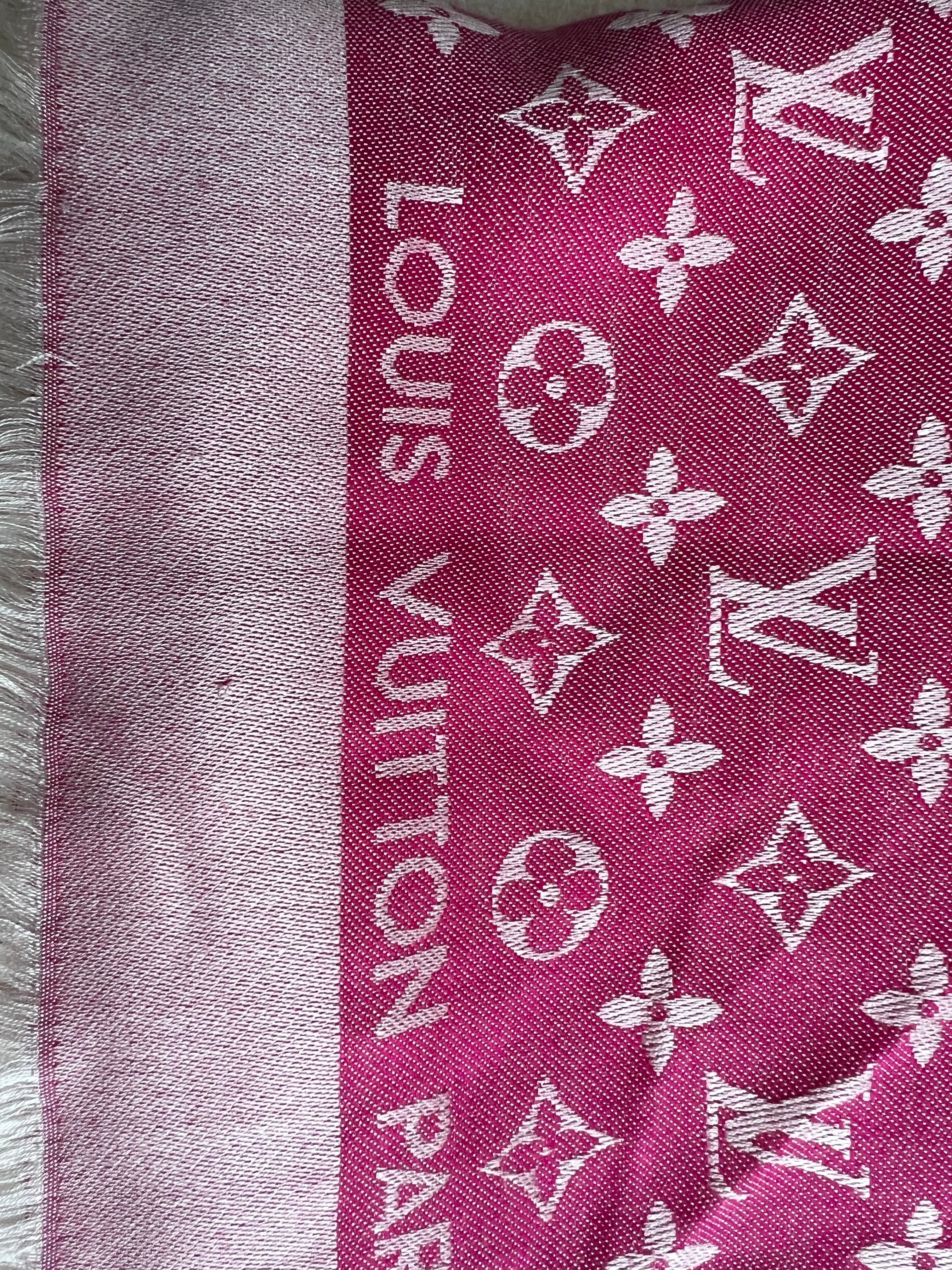 Louis Vuitton Pink Monogram Shawl (RRP £450)