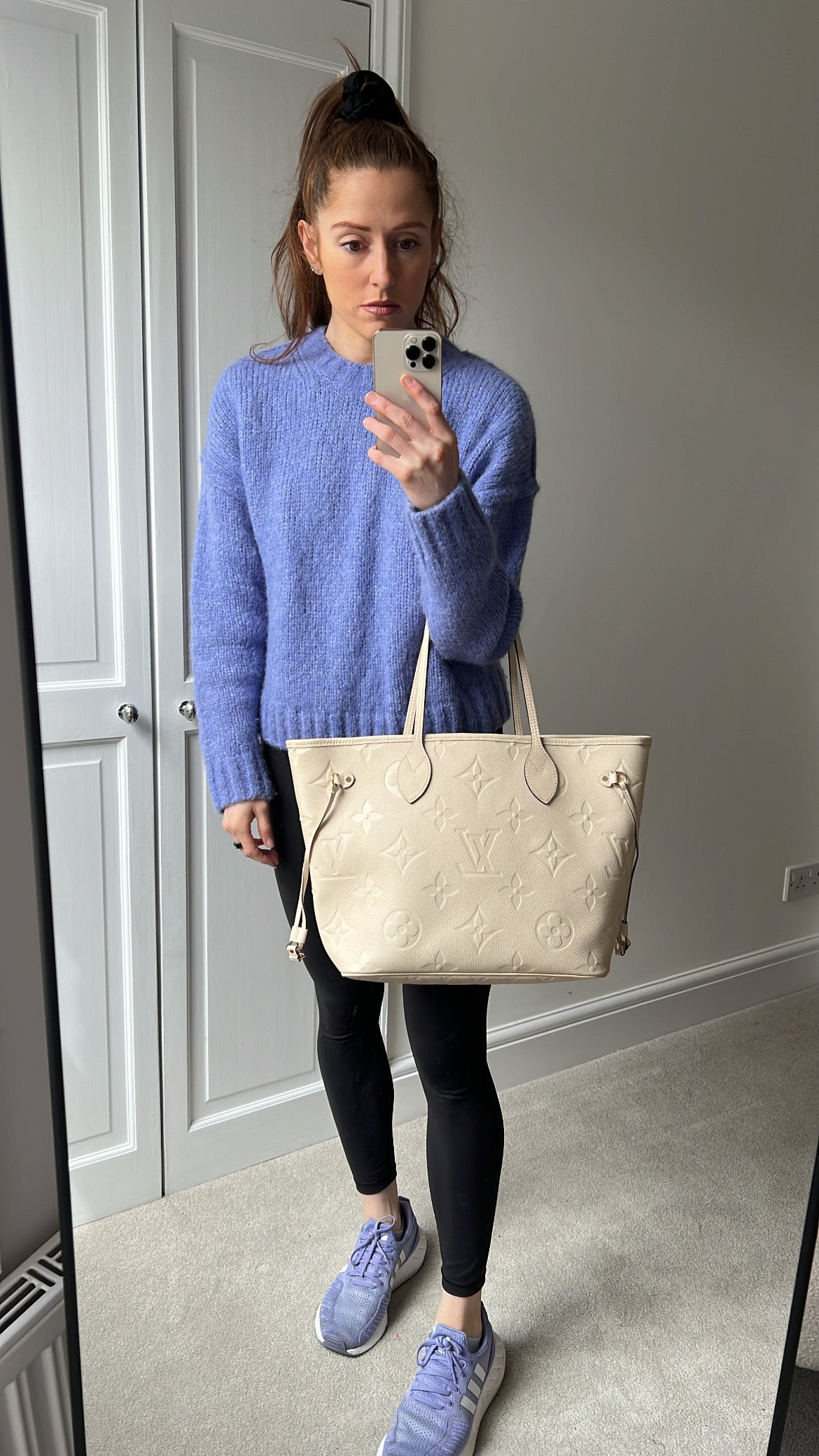 Louis Vuitton Neverfull MM Creme Empreinte (RRP £1,940)