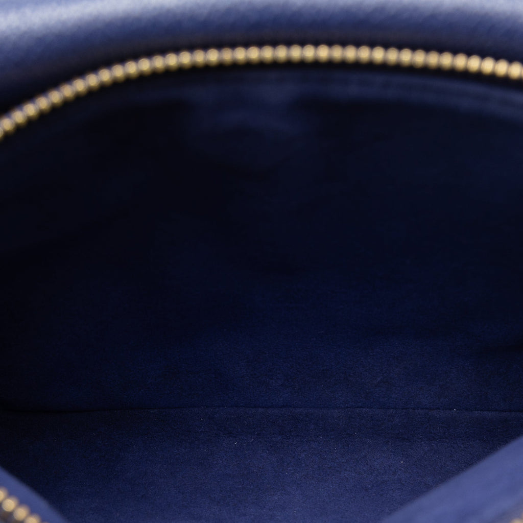 Blue Louis Vuitton Monogram Empreinte Twice Crossbody Bag