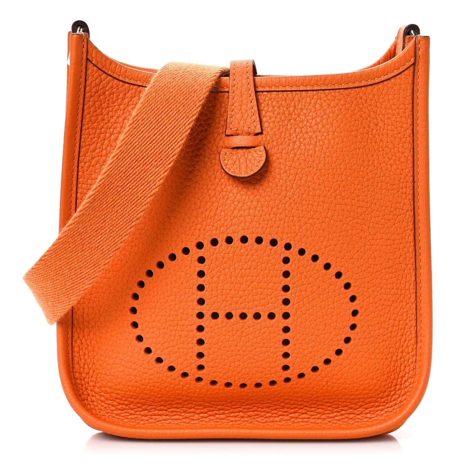 HermÃƒÆ’Ã‚Â¨s Evelyne TPM Orange Clemence Palladium Hardware