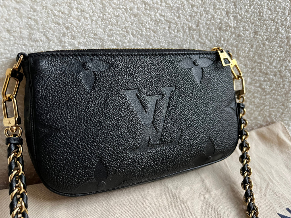Louis Vuitton Multi Pochette Accessoires Black Empreinte (RRP £2140)