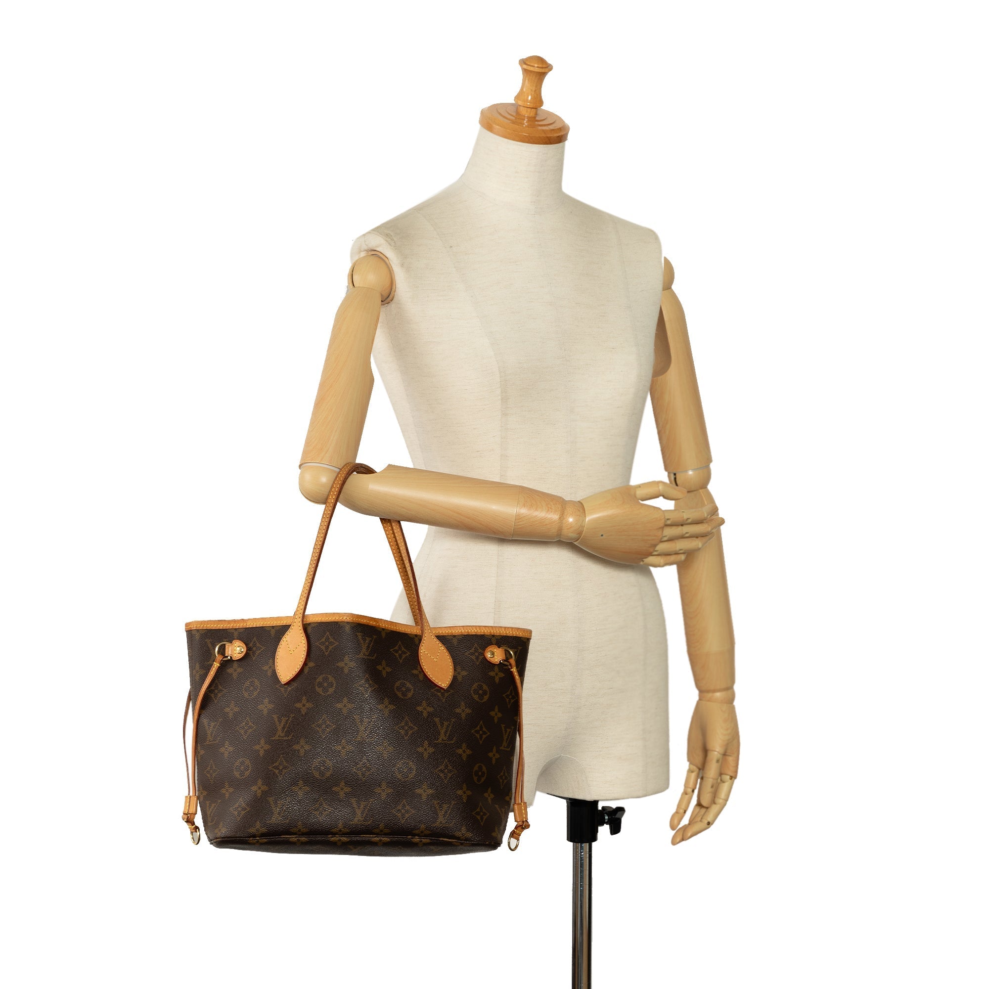 Brown Louis Vuitton Monogram Neverfull PM Tote Bag
