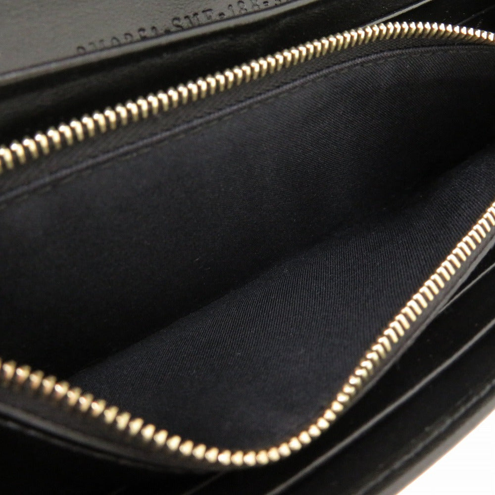 FENDI Long Wallet Purse 8M2051 leather black By The Way Continental Women Used