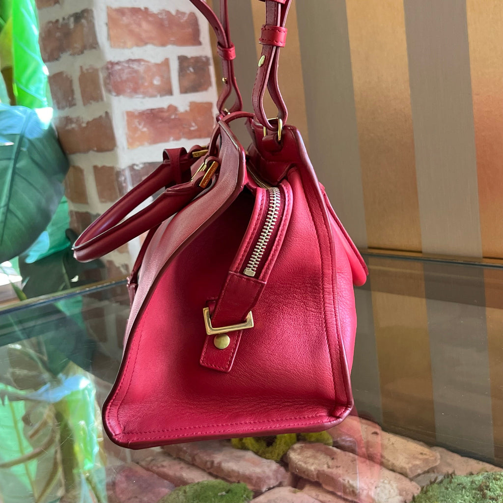 SAINT LAURENT Cabas ChYc Small Leather Two Way Tote